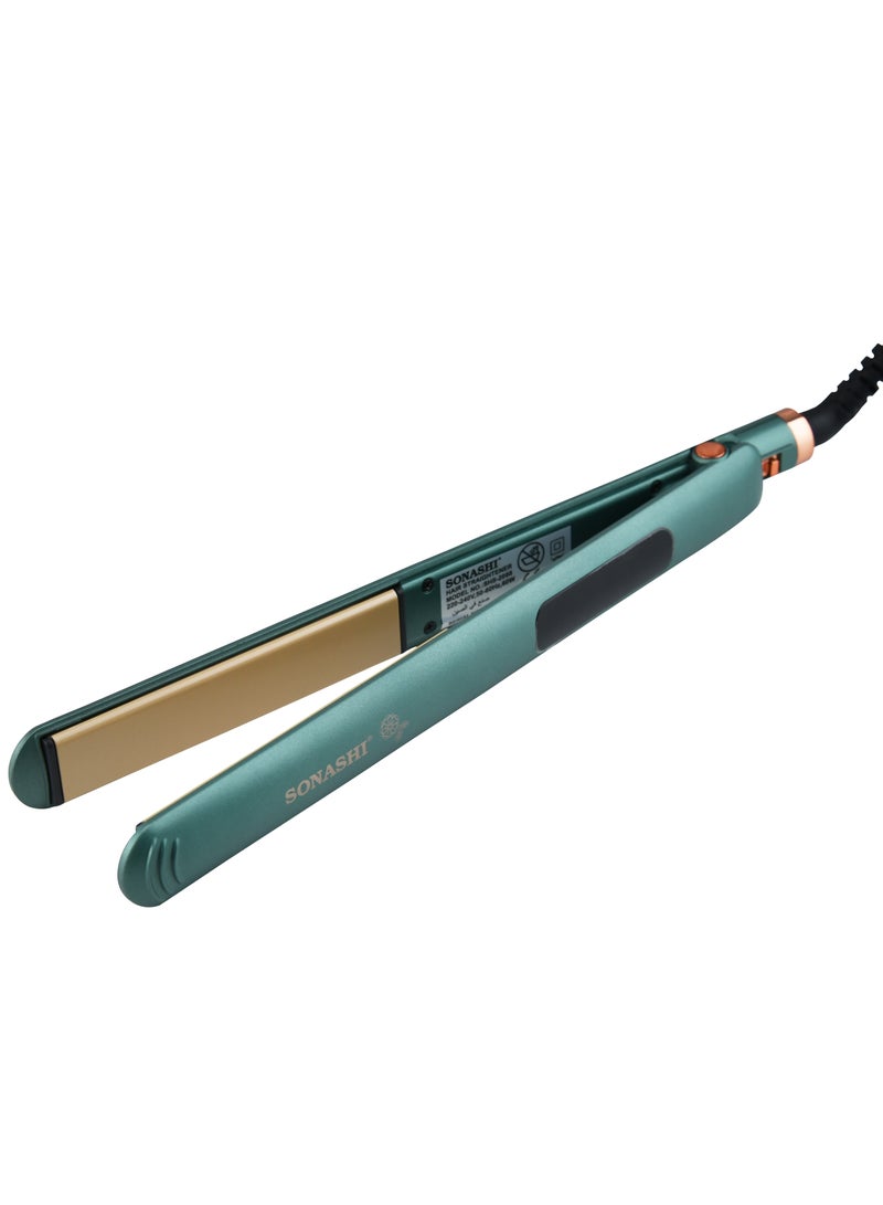 SONASHI Golden Ceramic Coating Plate Hair Straightener SHS-2088 Green - Image 3