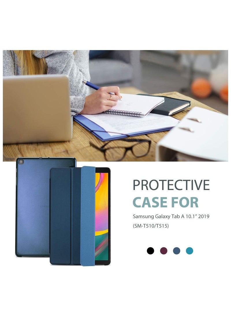 Procases - ProCase Galaxy Tab A 10.1 Case 2019 Model T510 T515 T517, Slim Lightweight Stand Case Shell Cover for 10.1 Inch Galaxy Tab A Tablet SM-T510 SM-T515 SM-T517 2019 Release -Navy - Image 1