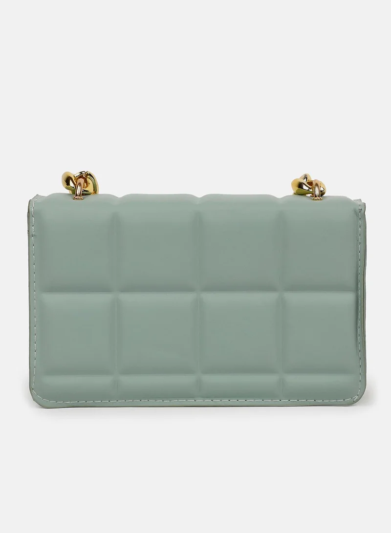 Haute Sauce Clara Green Cross Body Bag