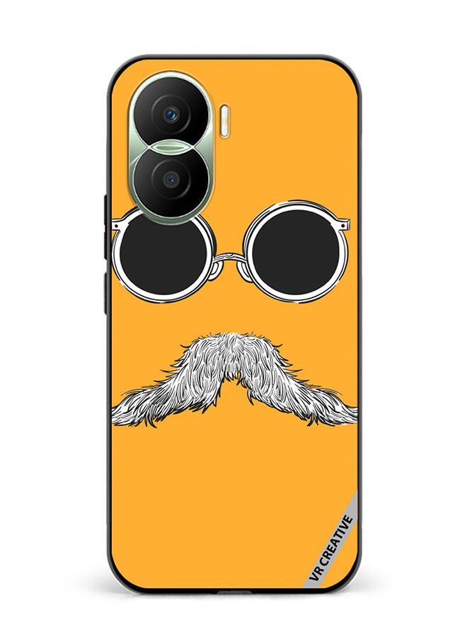 VR CREATIVE Protective Case Cover For Honor Play7T Pro Baba Mustaches Design Multicolour - Image 1