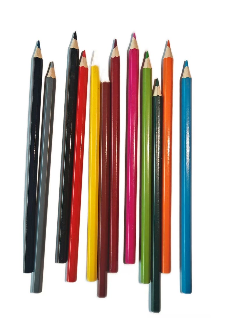 12-Piece Color Pencils In Round Tin Multicolour - Image 3
