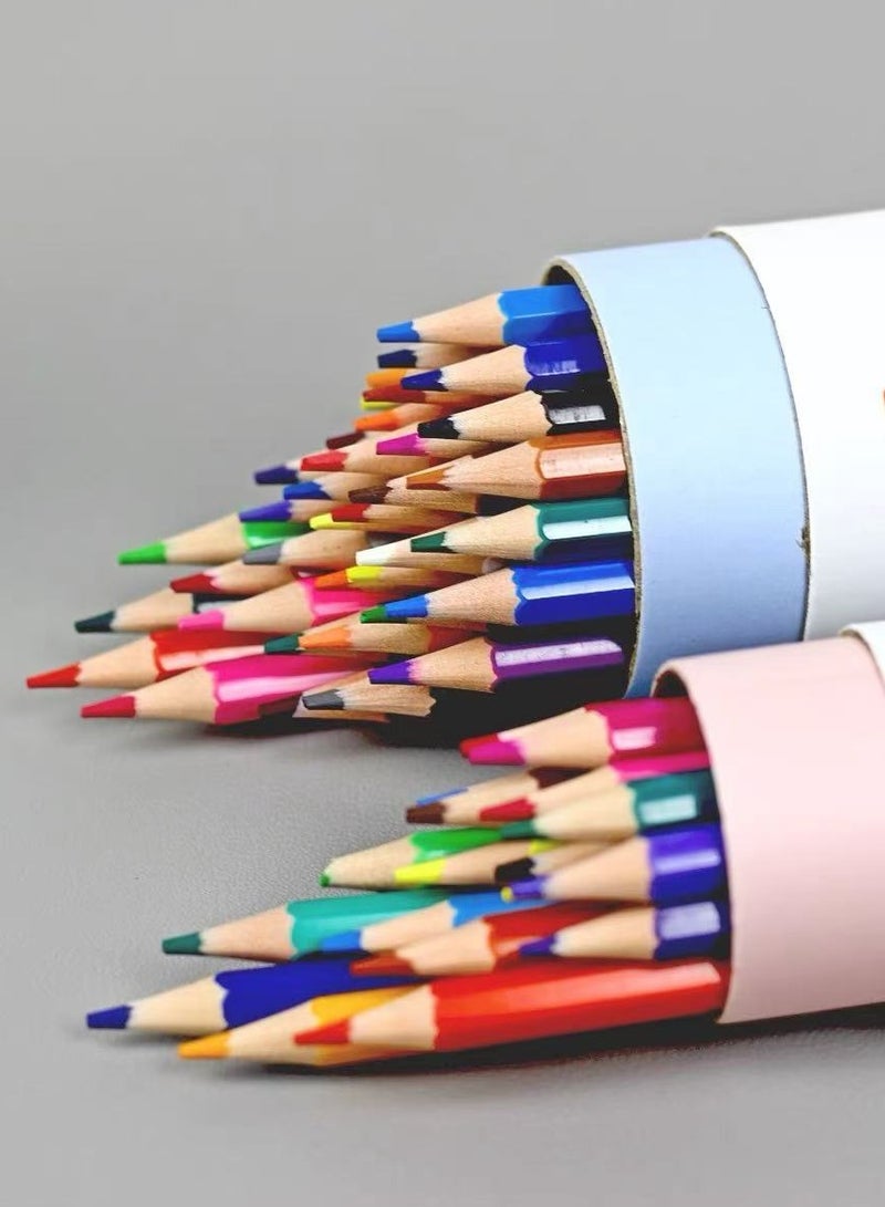 Generic 12-Piece Color Pencils In Round Tin Multicolour  - Image 1