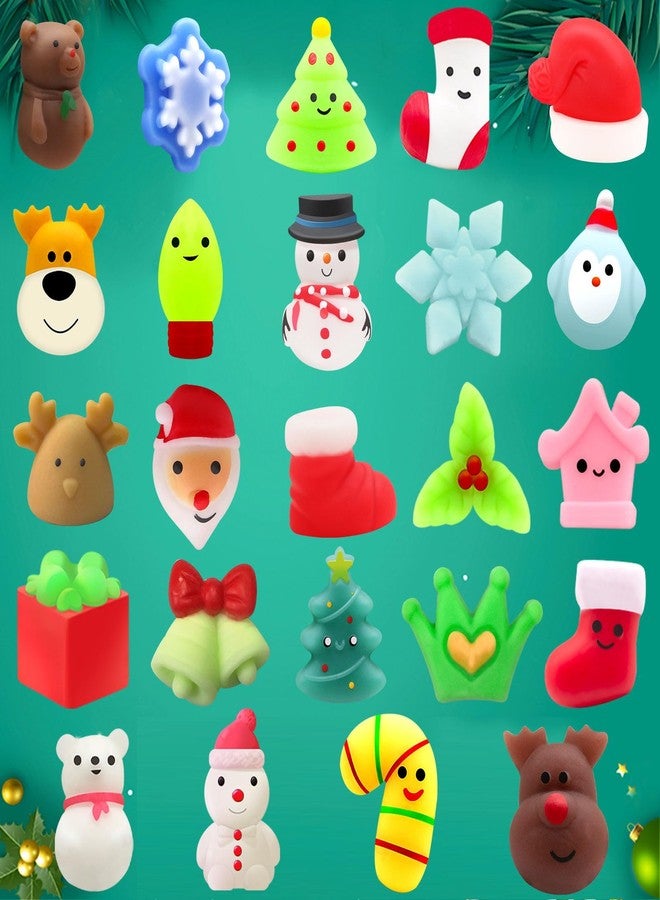 SURCVIO Christmas Advent Calendar 2025 with 24 Mochi Squishy Assorted Toys, 24 Days Countdown Calendar for Kids, Xmas Stocking Stuffers Gifts for Boys Girls Christmas Party Favor - Image 2