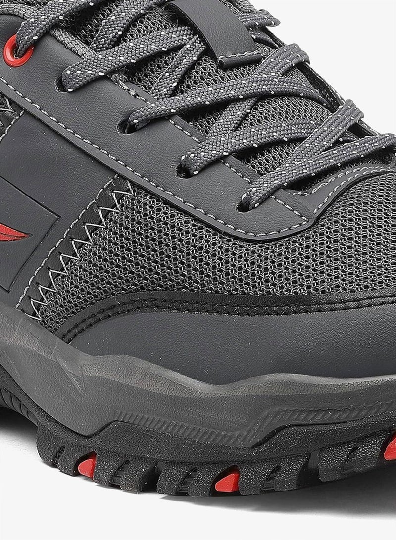 أسيان أحذية مشي رجالية ولادي برباط رمادي داكن آسيوية - Image 5