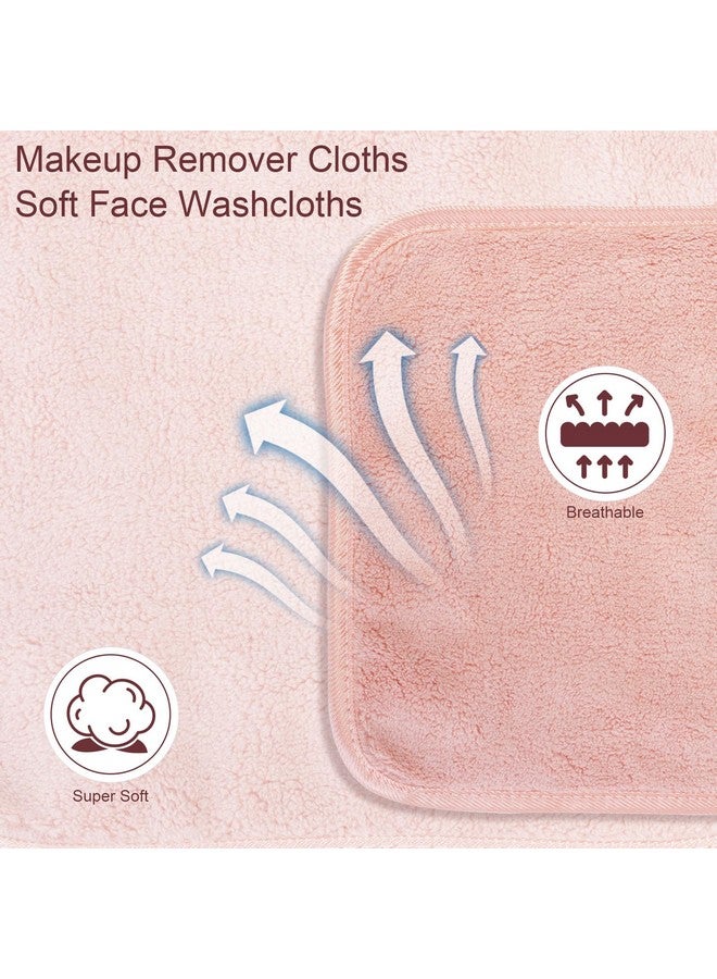 Phogary Microfiber Makeup Cloths Washable 6 Pack Reusable Makeup Eraser Cloth For Face Erase Your Face Washcloths Reusable Make Up Remover Cloths For Face Towel Gentle On Skin (8 X 8In Brown) - Image 5
