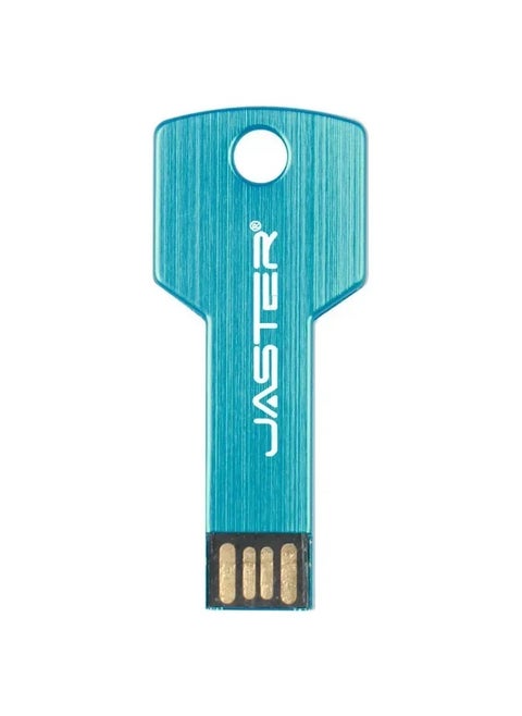 Metal Key Shape USB 2.0 Flash Drives Waterproof Memory Stick, Real Capacity U Disk High Speed Storage 64GB
