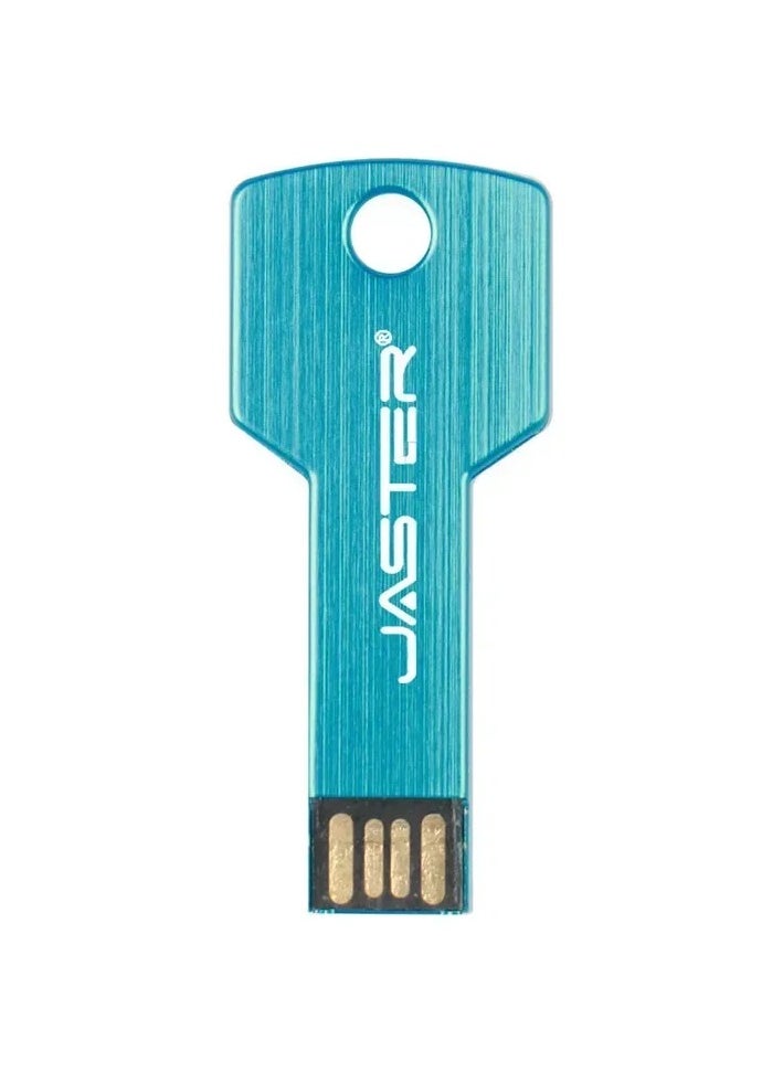 JASTER Metal Key Shape USB 2.0 Flash Drives Waterproof Memory Stick, Real Capacity U Disk High Speed Storage 64GB  - Image 1