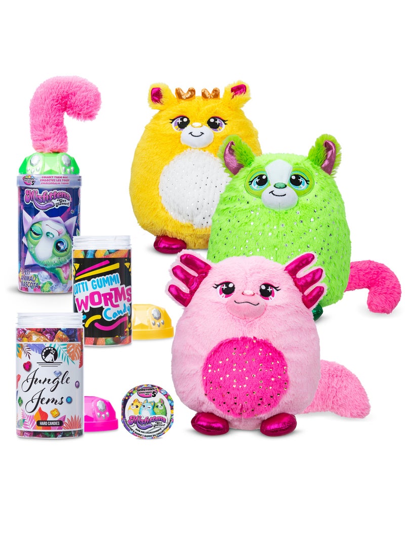 Basic Fun Misfittens Gemstones Themed Plush, Assorted 1 Piece (Style May Vary) | Plush Toy | Soft Toy Gift for Kids - Image 2