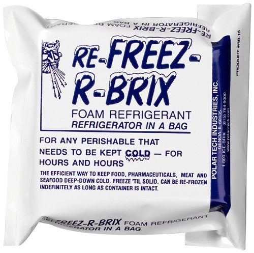 Polar Tech - RB 15 RB15 Re-Freez-R-Brix Foam Refrigerant Pack, 4-1/2" Length x 4" Width x 1-1/2" Thick (Case of 6) - Image 5