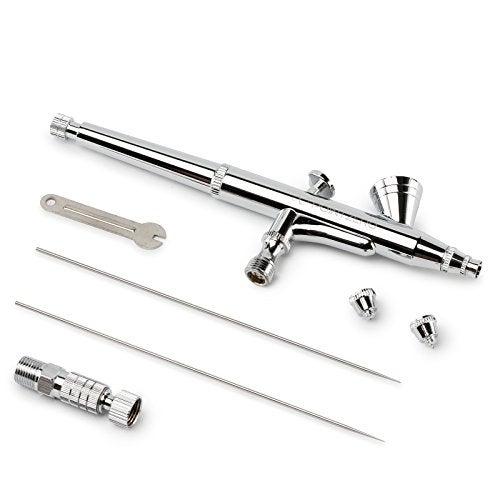 PointZero Dual-Action 2cc Gravity-Feed Airbrush 3 Tip Set (.2mm .3mm .5mm) - Image 3