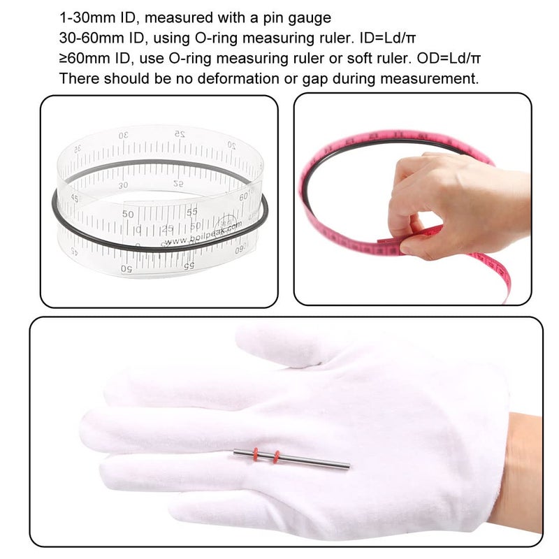 uxcell Fluorine Rubber O-Rings 15mm OD 10mm ID 2.5mm Width, Metric FKM Sealing Gasket, Pack of 20 - Image 4