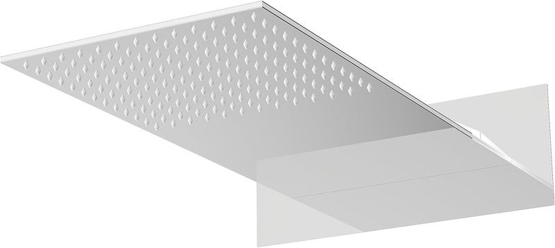 AURIGA Overhead Rain Shower | Wallmount | Single Flow | 600mm X 300mm Ractangle Shape | Silicon Nozzle Easy Clean System | WMS300. - Image 1