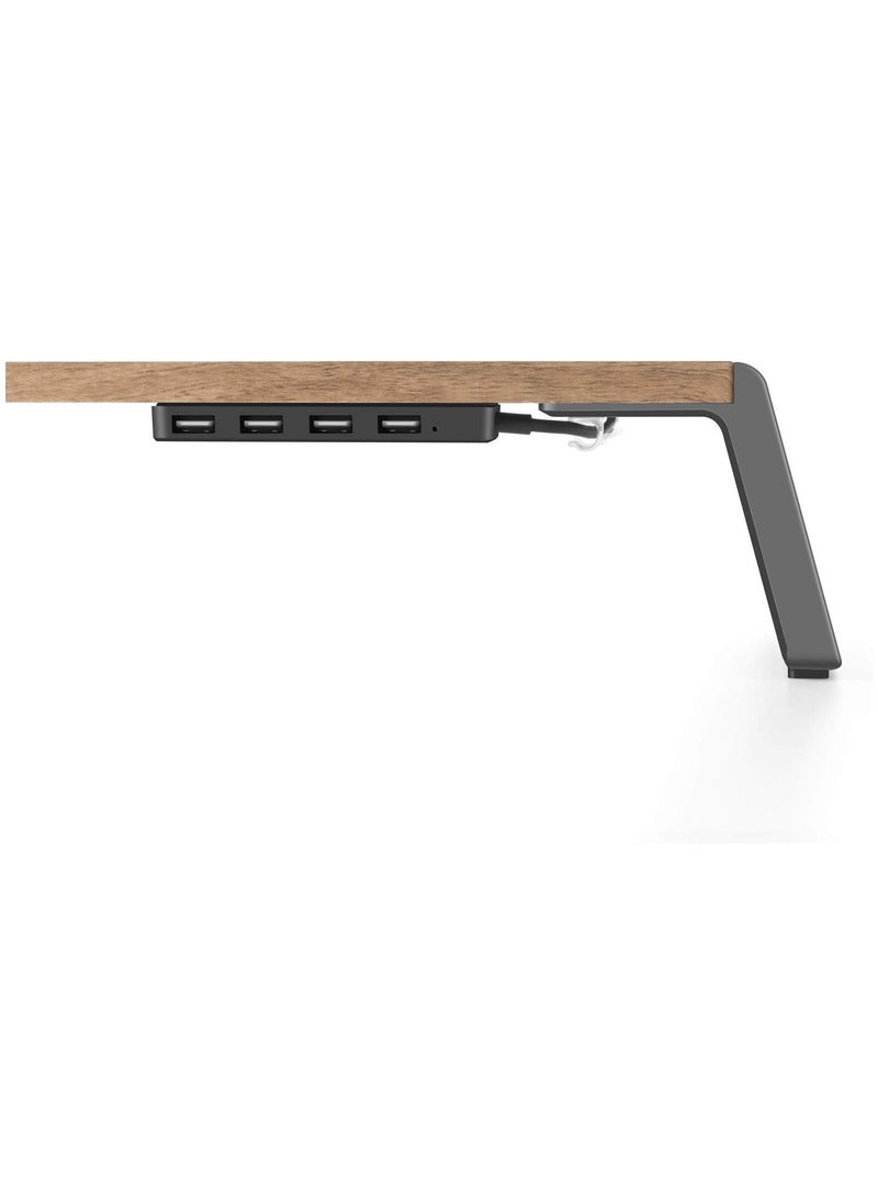 upergo ID-20U Height Adjustable Wooden Standing Desk With 4 USB Ports  - Image 3