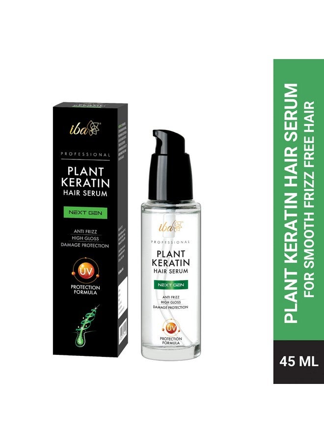 Iba Professional Plant Keratin Next Gen Hair Serum With Argan Oil & Uv Filters Protects Dry Damaged Hair & Frizz Control Soft Smooth Halal Certified & Vegan 45Ml - Image 2