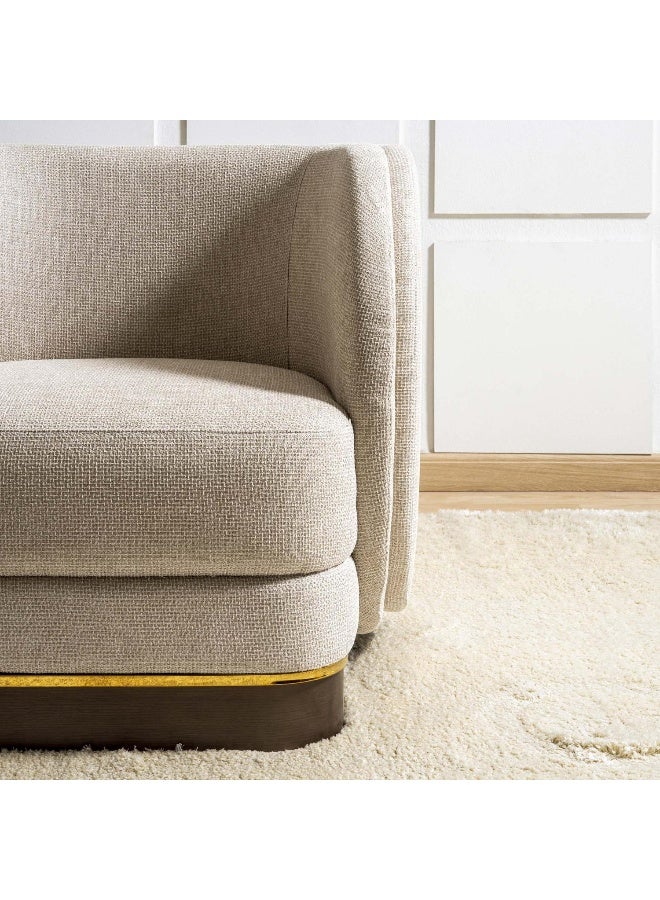 Pan Home Stome Single Seater Sofa- Beige  - Image 1