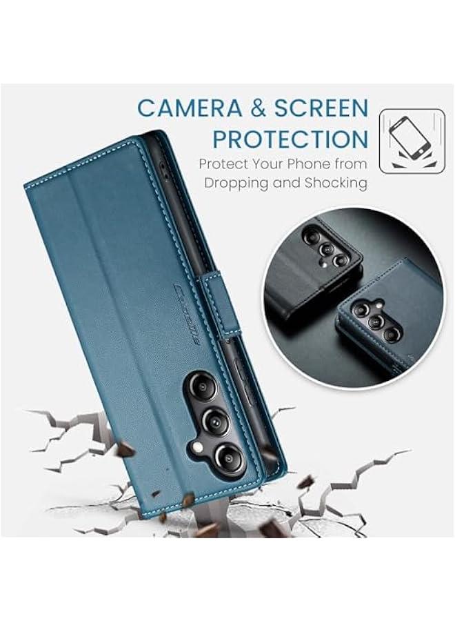 Slim RFID Blocking Leather Wallet Flip Case for Samsung Galaxy A05S 4G with Card Holder, Magnetic Closure. Durable, Shockproof, Anti-Scratch Cover. - Image 4