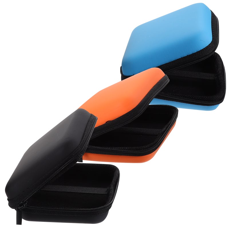3pcs Hard Drive Case Multipurpose 2.5 Inch HDD Storage Protective Bag Carrying Case - Image 1