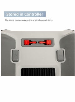 KASTWAVE أذرع التحكم عن بُعد Mini 3 Pro لطائرة DJI، ملصقات إبهام وحدة التحكم المصنوعة من سبائك الألمنيوم، قطع غيار عصا التحكم/الدوائر/المؤشرات، لملحقات DJI Mini 3 Pro (أحمر)  - Image 4