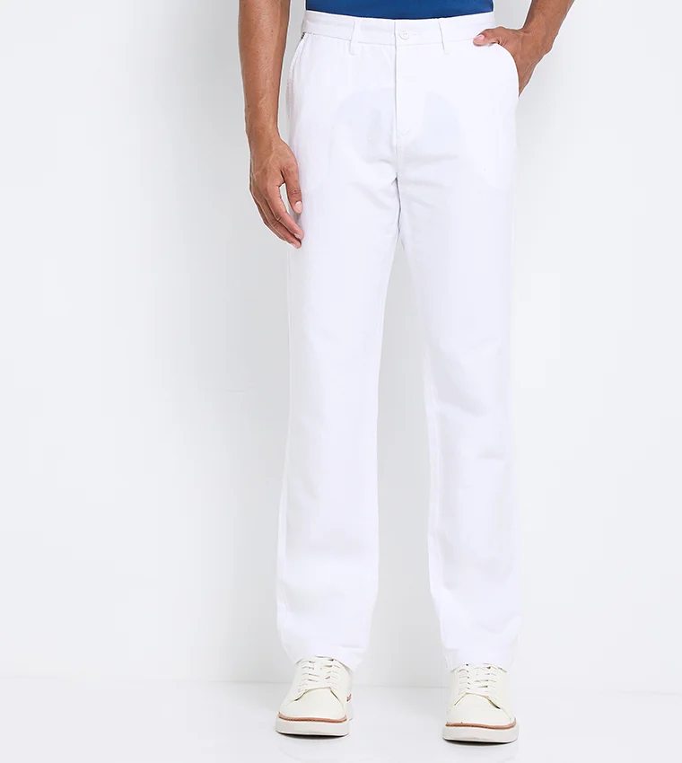 بين شيرمان Ben Sherman Men's  Solid Pants