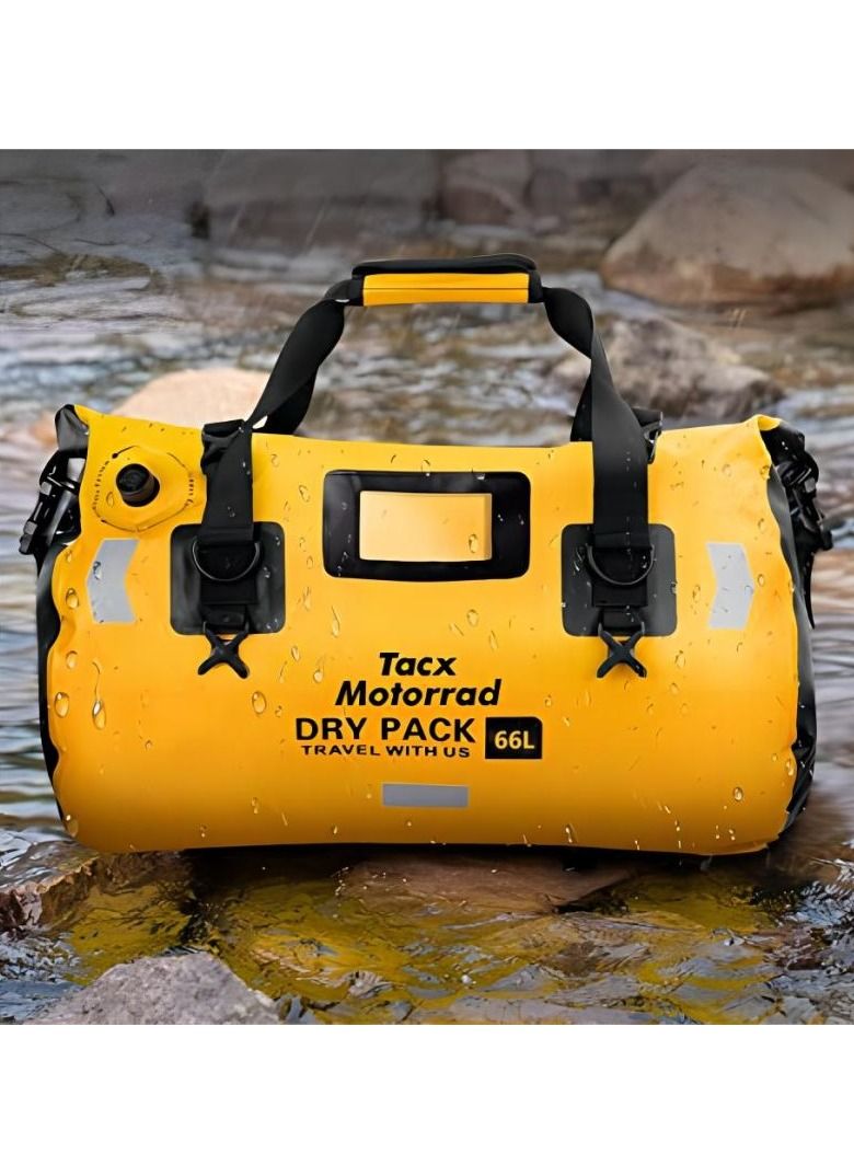 Large Waterproof Duffel Bag Rolltop Dry Backpack Duffle Bags For Kayaking Rafting, Boating Swimming Cmping Travel Gym Beach 66L - Image 1