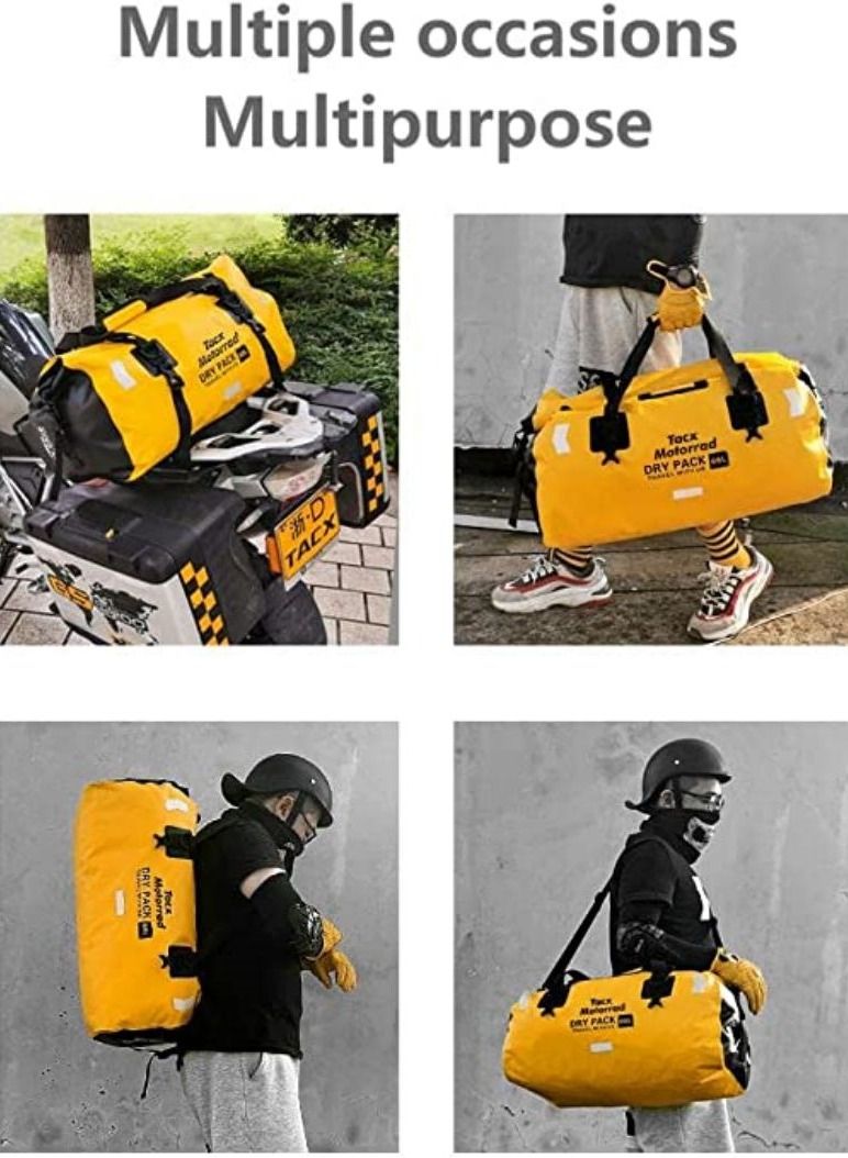 Large Waterproof Duffel Bag Rolltop Dry Backpack Duffle Bags For Kayaking Rafting, Boating Swimming Cmping Travel Gym Beach 66L - Image 4