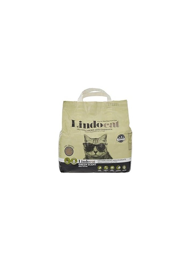 LindoCat LindoCat Bentonite Green Scent - 5 L (Pine and Vetiver Fragrance) 