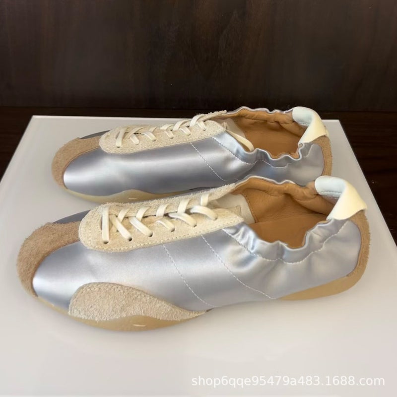 Ballet Style Women's Low Top Sneakers - Image 1