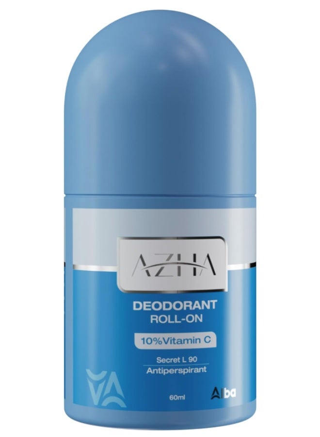 أزهى مزيل عرق أزها رول أون للتفتيح - يُؤخر نمو الشعر - (60 مل) - انتعاش يدوم طويلًا - Image 1