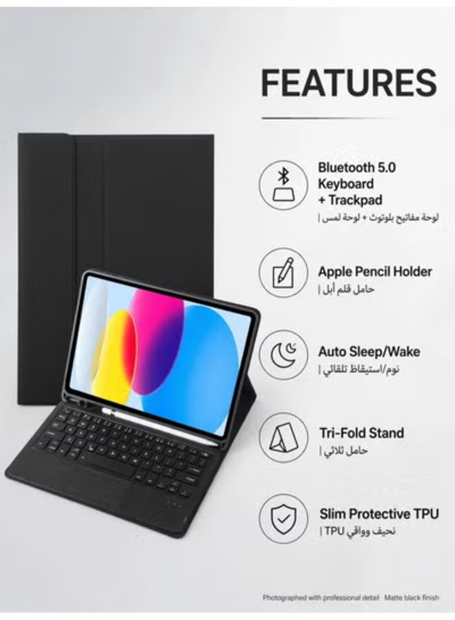 ELTRAZONE Touchpad Keyboard Compatible with Tab A9 plus X210/X216/X218, Magnetic Detachable Touchpad Keyboard with Pencil Holder - Image 3