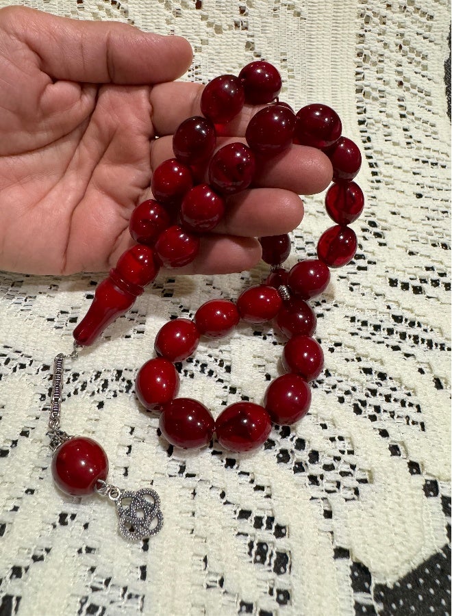 Faturan Prayer Beads For Men 28 Beads Size 13.5mm x 15.5mm - Image 2