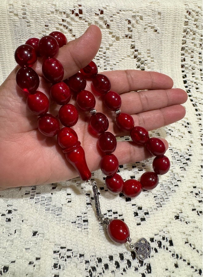 Faturan Prayer Beads For Men 28 Beads Size 13.5mm x 15.5mm - Image 5