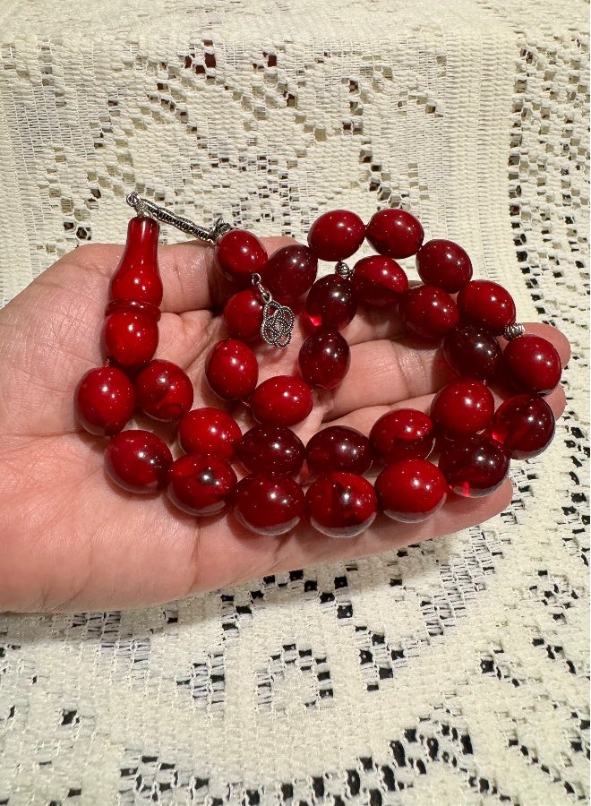 Faturan Prayer Beads For Men 28 Beads Size 13.5mm x 15.5mm - Image 3