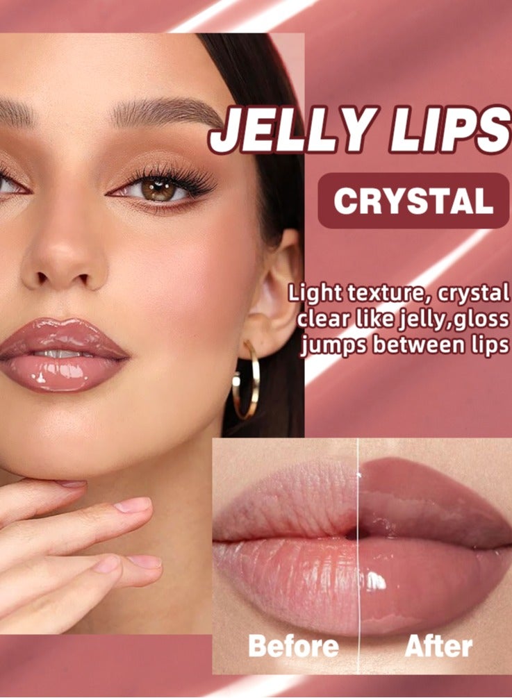 QiBest Hydrating Tinted Lip Serum Hydrating Lip Plumper with Natural Shine Nourishing Jelly Lip Tint for Soft Full Lips Non Sticky Long Lasting Color Moisturizing Lip Makeup Lip Gloss Lip Tint 12g 06 - Image 3