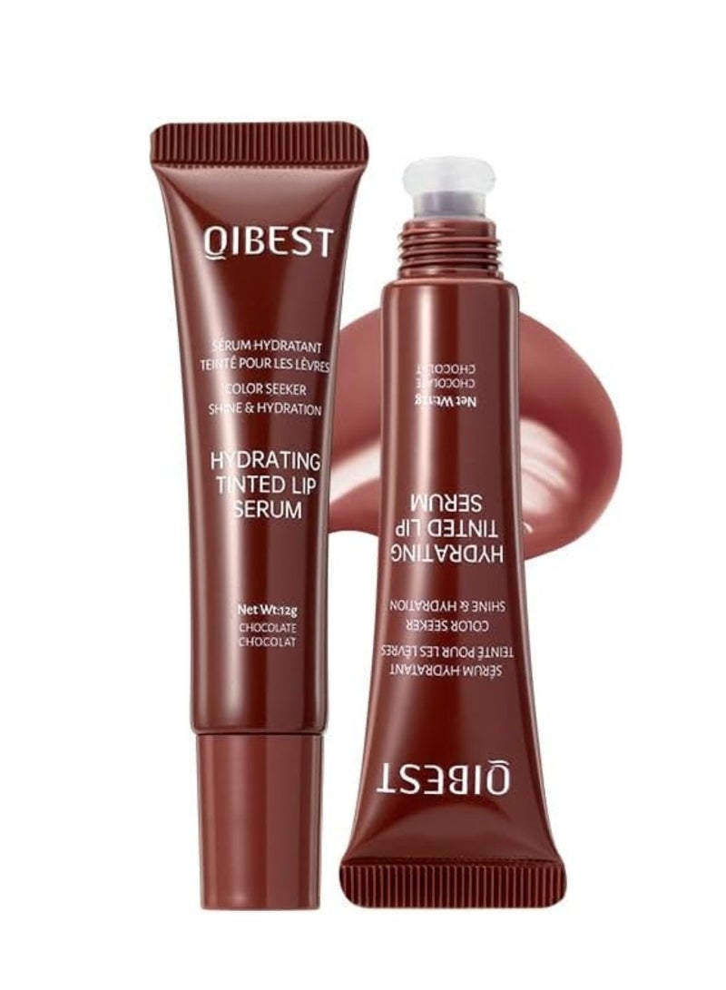 QiBest Hydrating Tinted Lip Serum Hydrating Lip Plumper with Natural Shine Nourishing Jelly Lip Tint for Soft Full Lips Non Sticky Long Lasting Color Moisturizing Lip Makeup Lip Gloss Lip Tint 12g 06 - Image 1