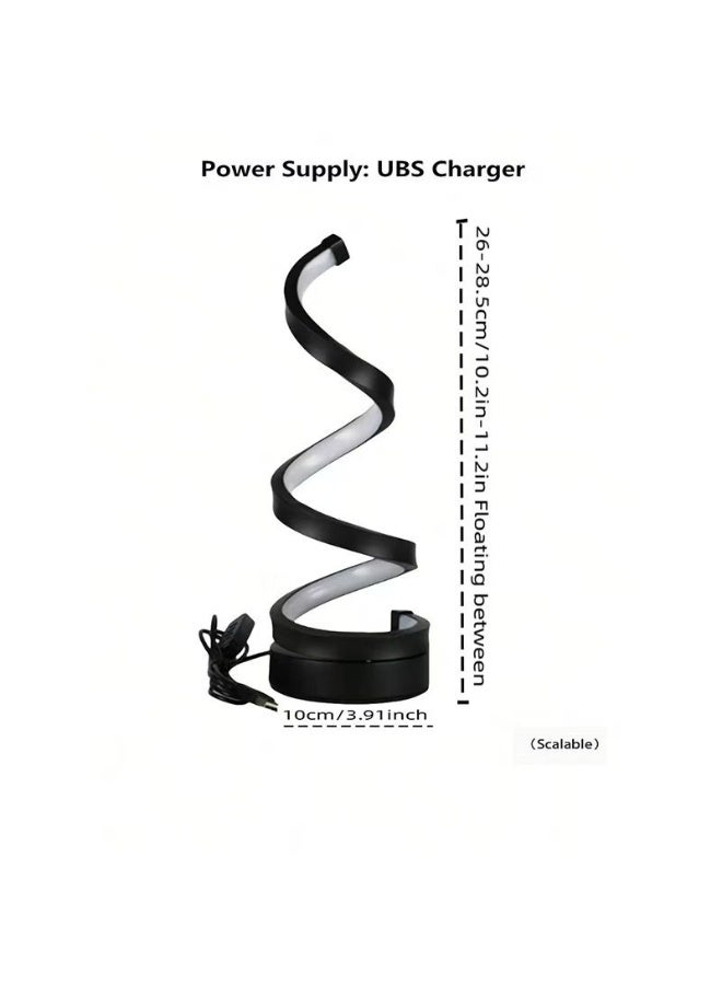 Spiral Table Lamp, Creative Atmosphere, Night Light, Tri Color Support, Infinite Dimming Table Lamp, Bedroom Dining Table Decoration Table Lamp - Image 5