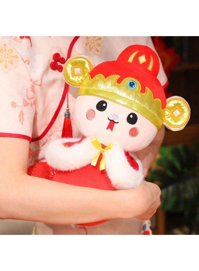 2025 Year Of The Snake Mascot Doll-Specifications:The Waist Is Roughly Wrapped-Color:32CM  - Image 5