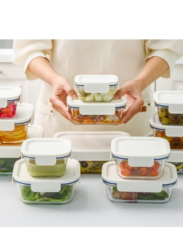 LocknLock Clear Glass Square 500ml White - Durable, Airtight, Heat-Resistant Food Storage Container - Image 5