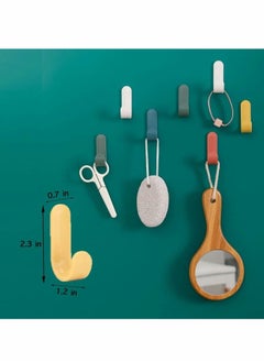 Y&D Adhesive Hooks Utility Wall Key for Decorative Holder Rack Self Towels Hats Shower, Kitchen Living Room Office(30 Pcs)  - Image 5