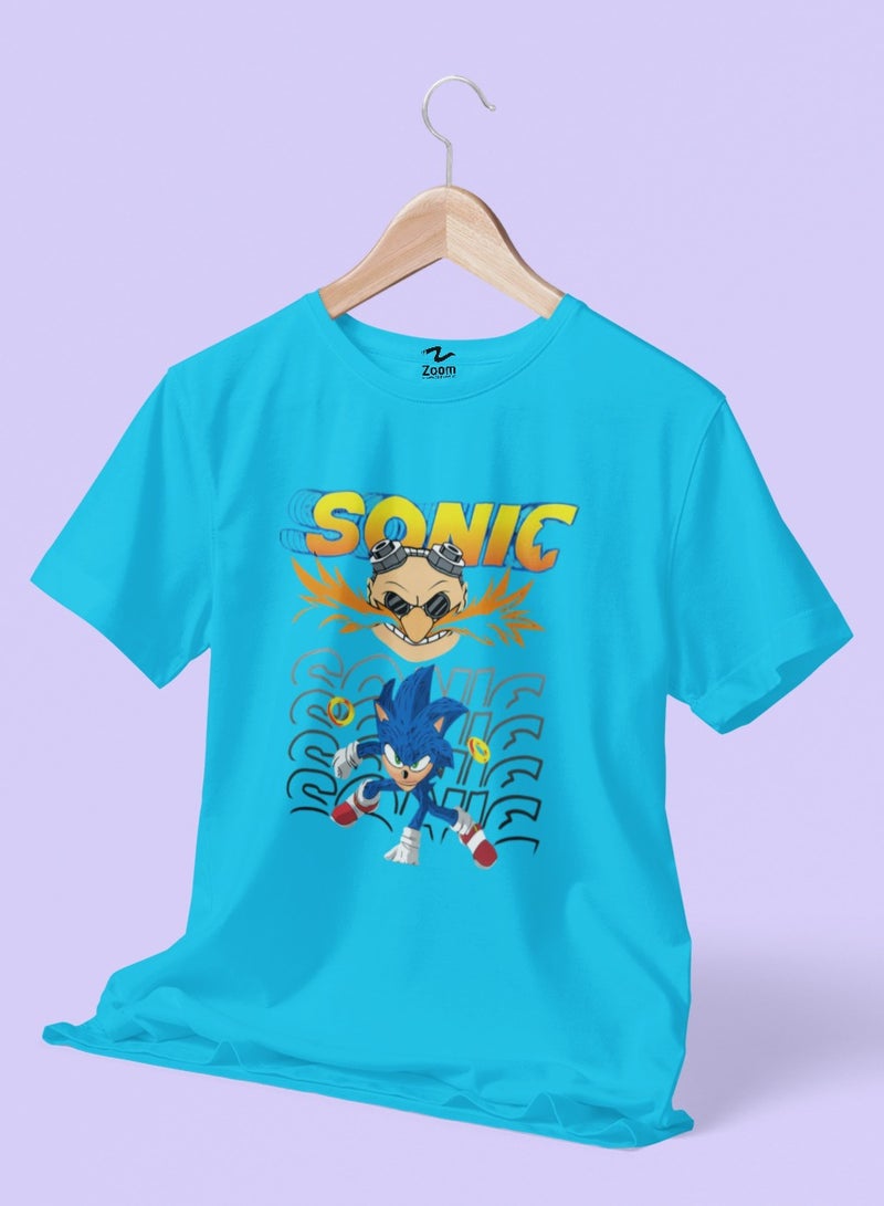 ZOOM SONIC ENERGY GRAPHIC DESIGN T-SHIRT