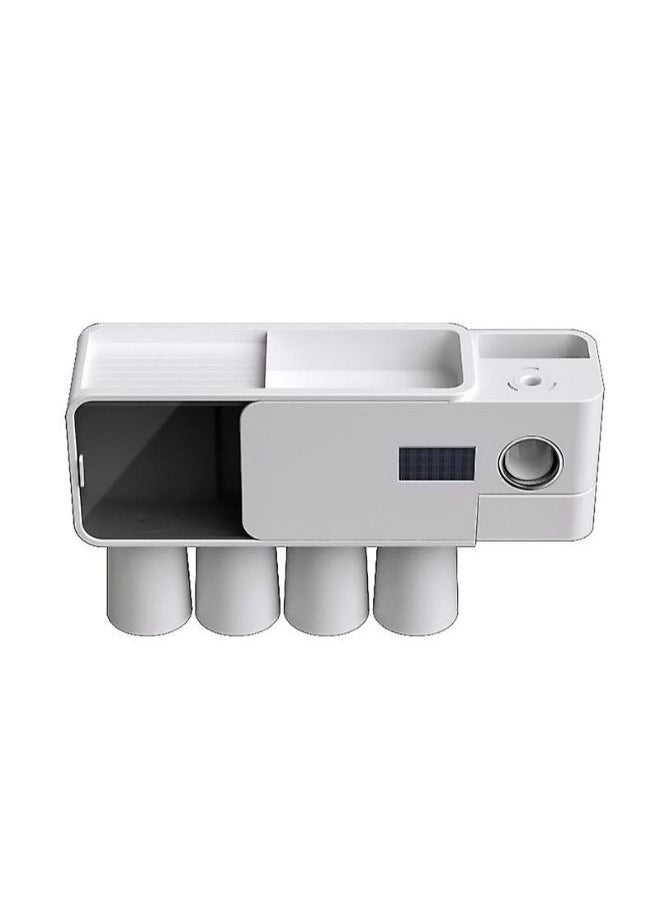 EasyLife - UV Toothbrush Holder Bathroom Wall Mounted Toothbrush Sterilizer Holder Multifunctional Toothbrush Storage Box - Image 1