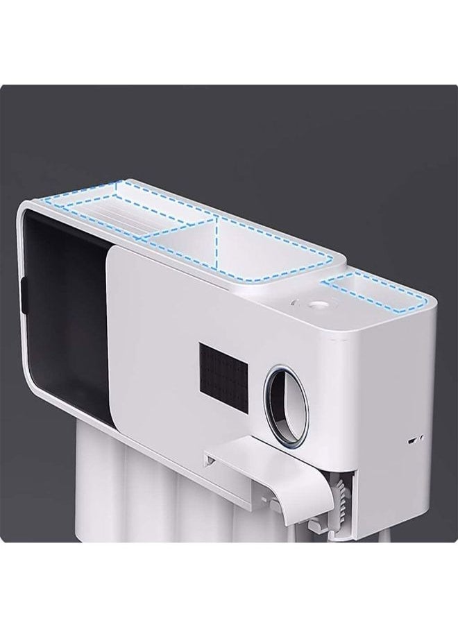 EasyLife - UV Toothbrush Holder Bathroom Wall Mounted Toothbrush Sterilizer Holder Multifunctional Toothbrush Storage Box - Image 1
