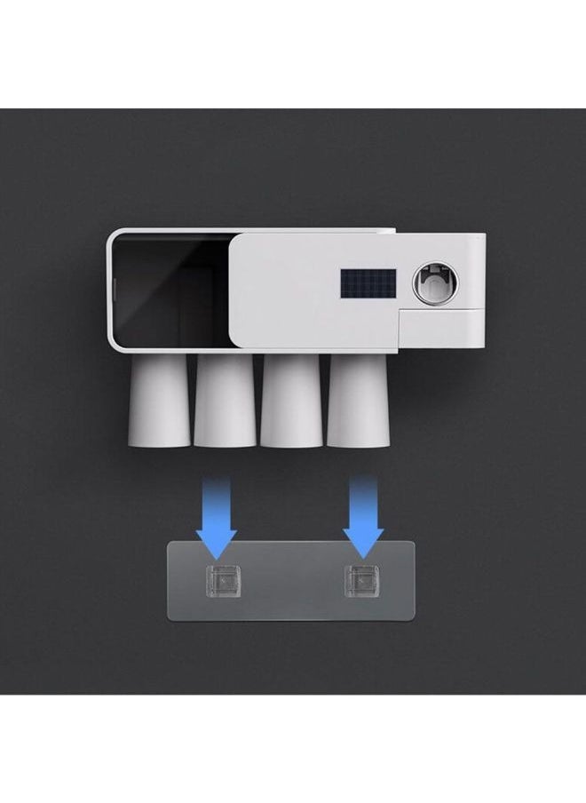 EasyLife - UV Toothbrush Holder Bathroom Wall Mounted Toothbrush Sterilizer Holder Multifunctional Toothbrush Storage Box - Image 1
