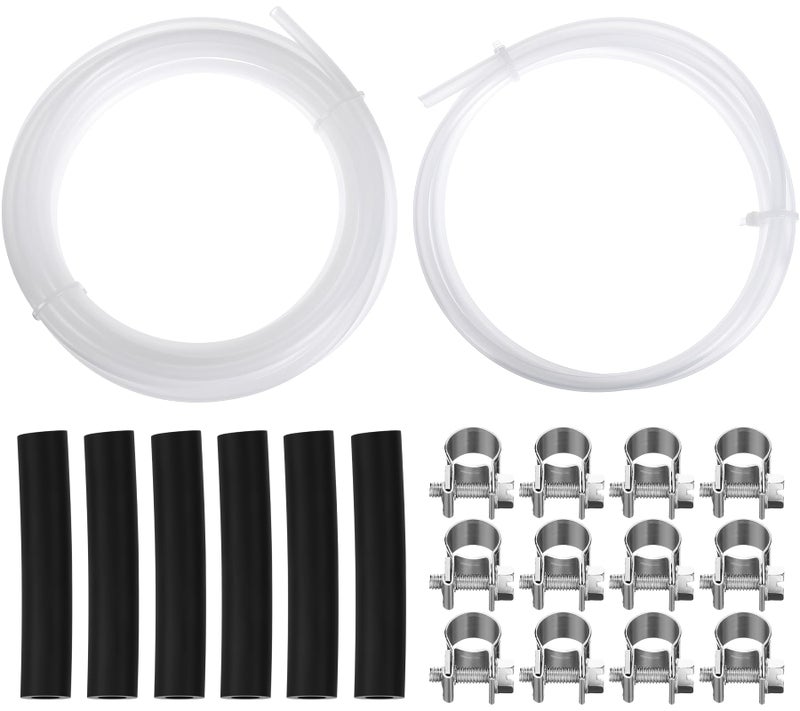 Innconee 1 Set Fuel Pipe Line Hose Clip Kit Compatible with EberspacherWebasto Heaters Tank Diesel Heater Fuel Line Kit Replacement 89031118 with Fuel Line Clips White Diesel Heater Hose - Image 2