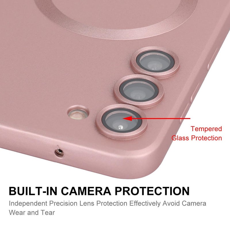 ENKAY For Samsung Galaxy A34 Magsafe Matte Tpu Phone Case With Lens Film(Black) - Image 4