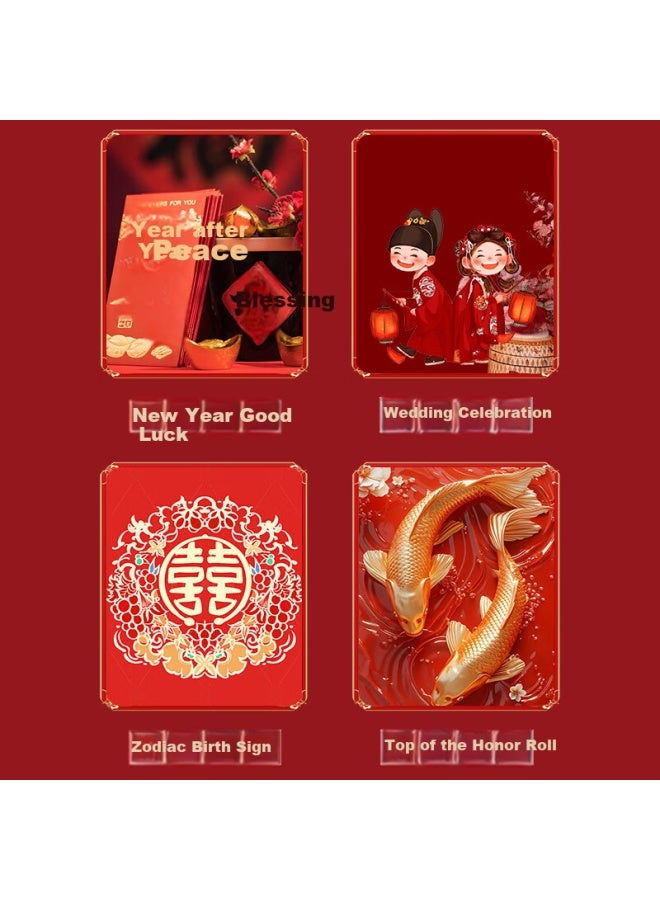 LANG SHA Langsha Year Of The Horse Limited Edition Men's New Year Red Cotton Zodiac Gift Set Underwear And Socks - Image 2