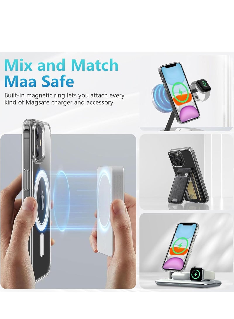 iPhone 11 clear Phone Case, Ultra-Thin Anti-Fall Anti-Scratch Anti-Yellow Silicone Protective Cover, for Magsafe Charger, Transparent(6.1 inch) - Image 5