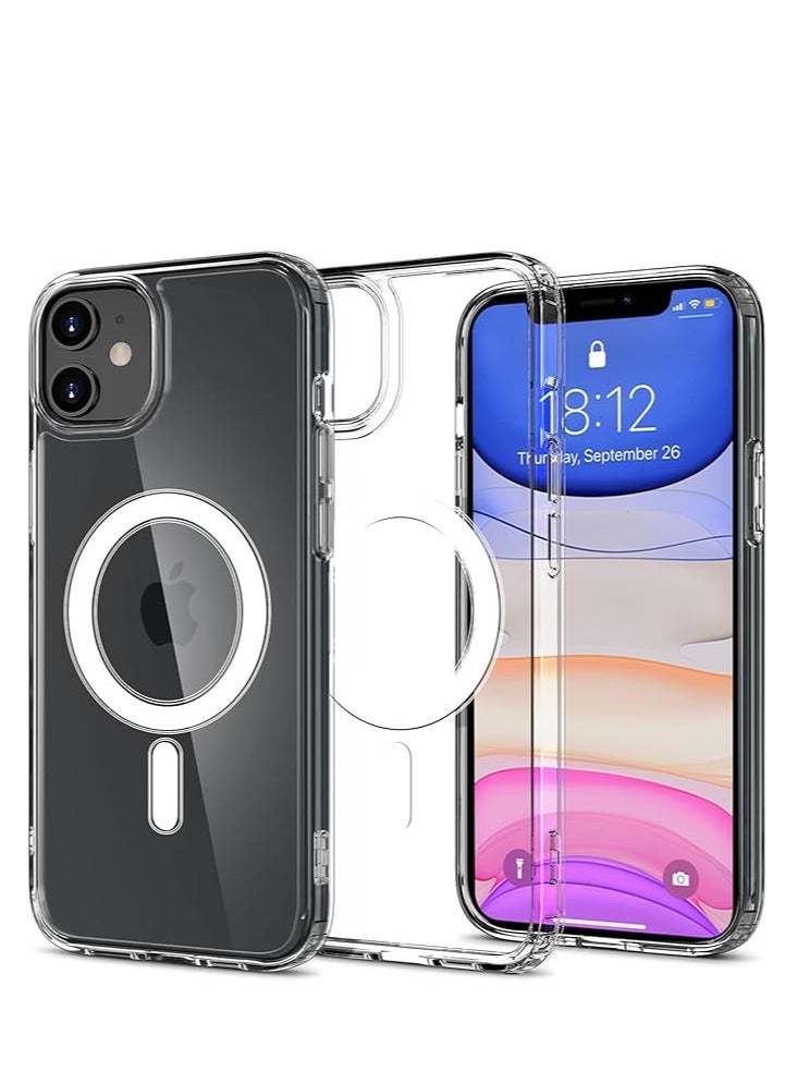 iPhone 11 clear Phone Case, Ultra-Thin Anti-Fall Anti-Scratch Anti-Yellow Silicone Protective Cover, for Magsafe Charger, Transparent(6.1 inch) - Image 1