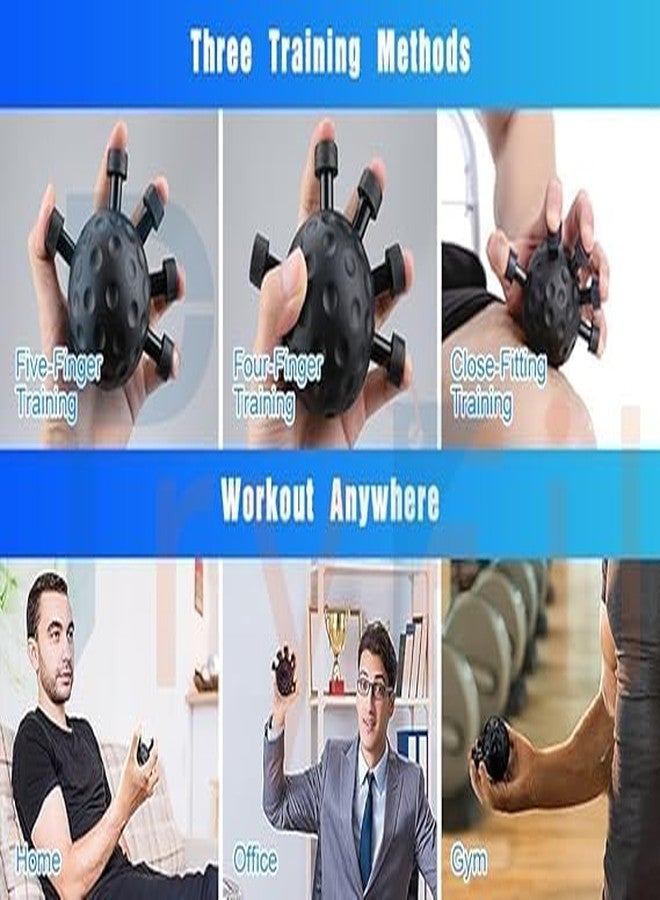 AESTROKE Hand Grip Strengthener|Hand Grip Exercise Ball for Finger, Hand, Wrist & Forearm Strength Training, Arthritis Relief, Stress Therapy & Rehab - Silicone Strengthener for Adults & Office Use - Image 5