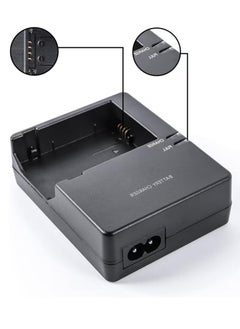 Realfrog LC-E8 LC-E8C Battery charger 600d 550D 650D 700DCompatible with Canon EOS Rebel: EOS T2i T3i T4i T5i X4 X5 X6i X7i DSLR Camera, black,with Power Supply Cord  - Image 2
