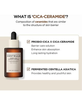 Madagascar Centella Asiatica Ampoule Facial Serum 100% Centella Asiatica Extract for Soothing Sensitive and Acne-Prone Skin Probio-Cica Ampoule Brown 95ml - view 2